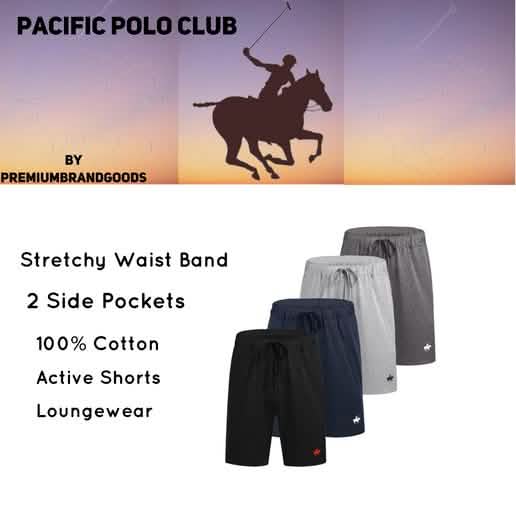 Lot de 4: Shorts homme Pacific Polo Club