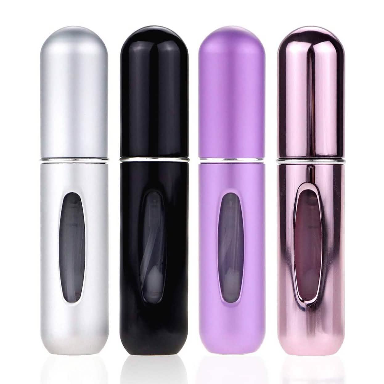 Lot de 12 : Mini flacon atomiseur de parfum rechargeable et portable