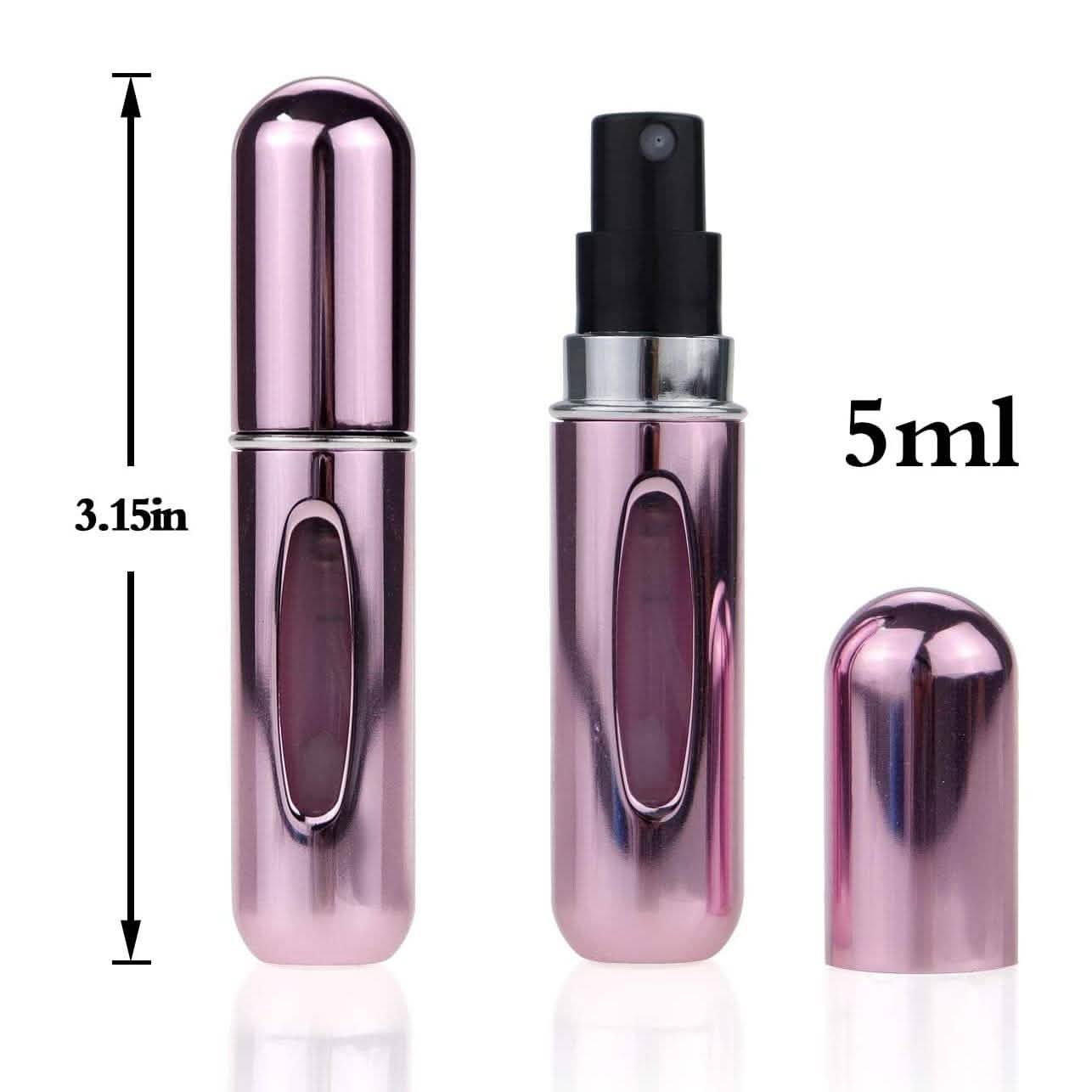 Lot de 12 : Mini flacon atomiseur de parfum rechargeable et portable