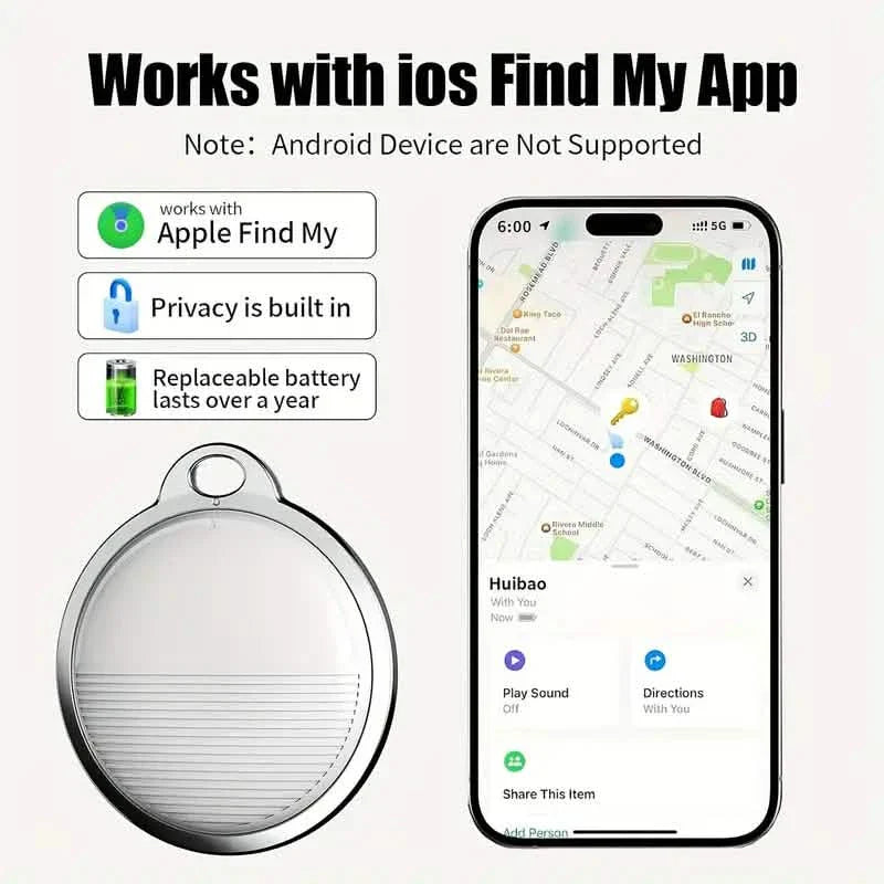 Lot de 4 : Localisateur GPS intelligent anti-perte en temps réel