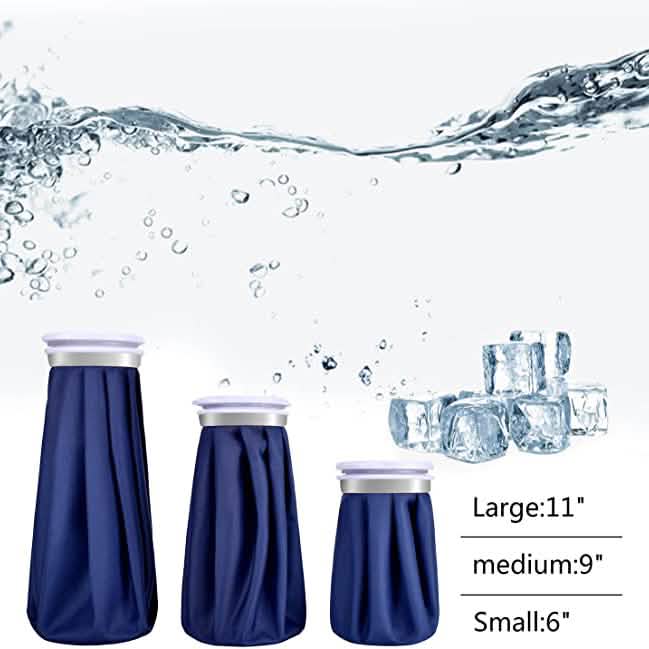 Lot de 4 : Sac de glace réutilisable / Bouillotte
