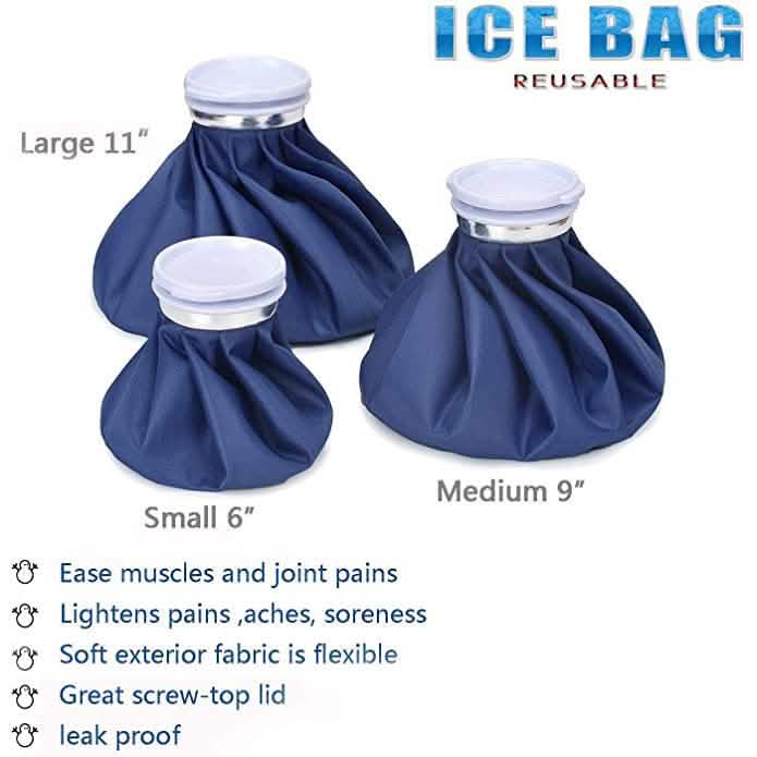 Lot de 4 : Sac de glace réutilisable / Bouillotte