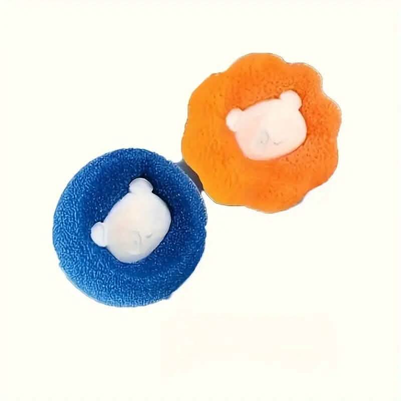 Lot de 4 : Boules réutilisables anti-peluches pour la lessive