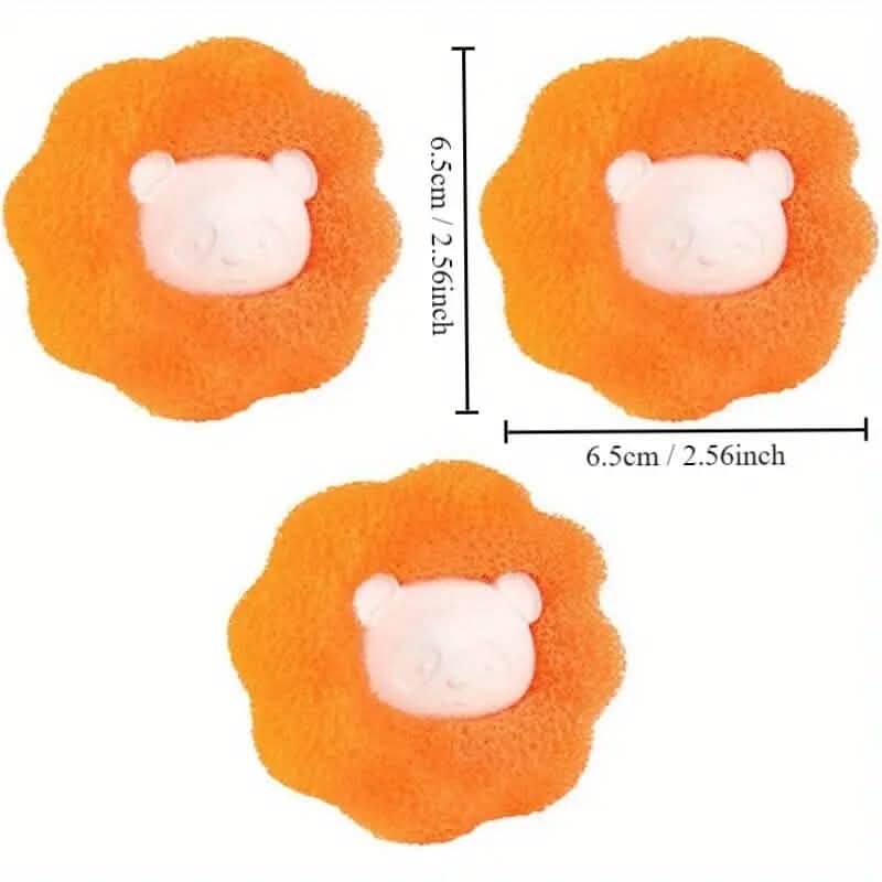 Lot de 4 : Boules réutilisables anti-peluches pour la lessive