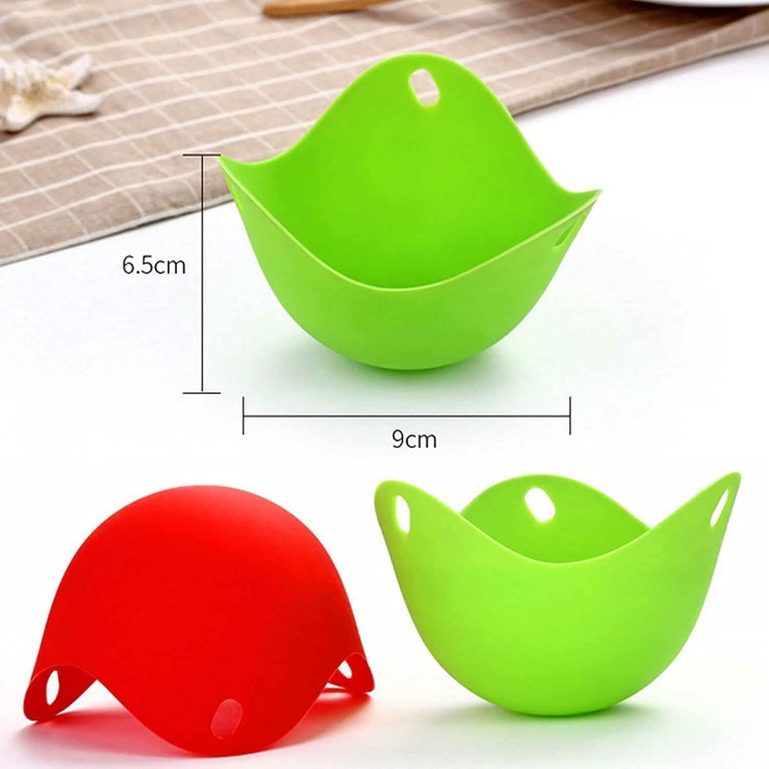 Lot de 4 : Cuiseur à œufs en silicone