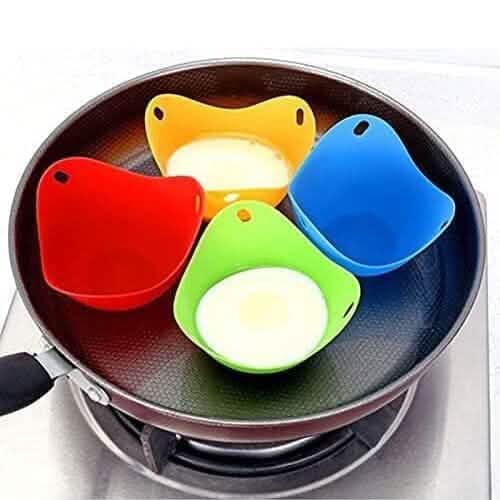 Lot de 4 : Cuiseur à œufs en silicone