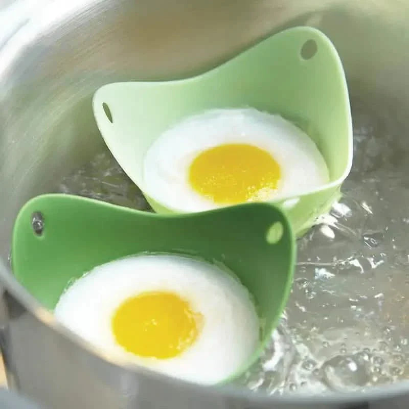 Lot de 4 : Cuiseur à œufs en silicone