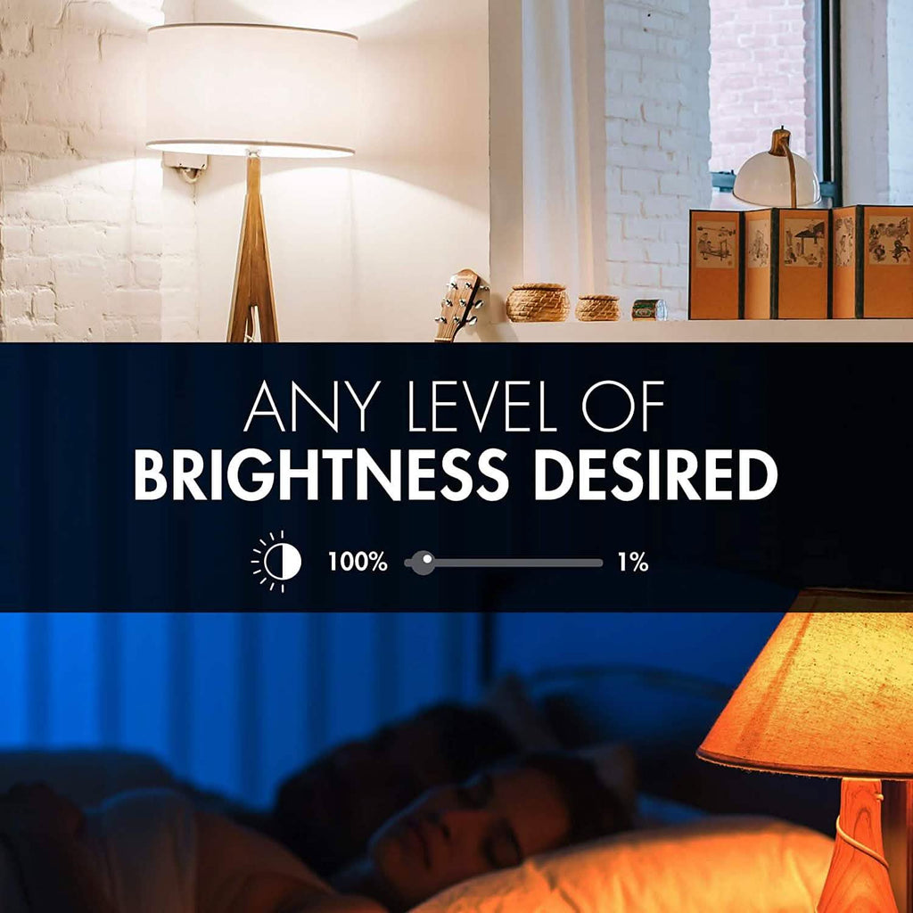 Lot de 4 ampoules intelligentes à DEL Wi-Fi avec lumière blanche et couleurs changeantes