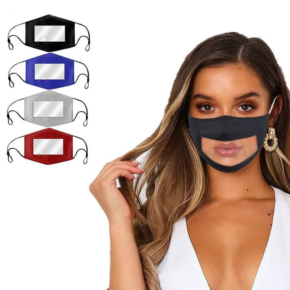 Lot de 4 : Masque facial communicant Smile