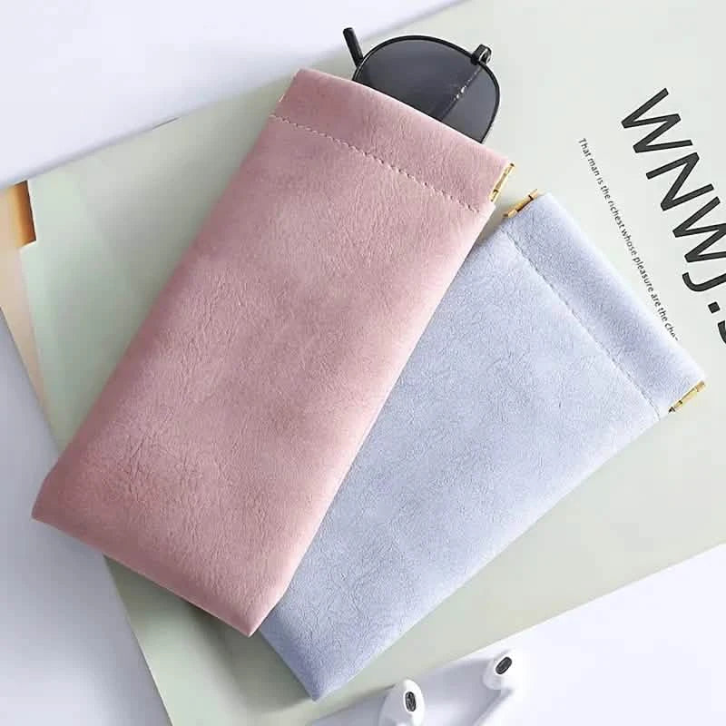 Lot de 4 : Étuis souples en cuir PU pour lunettes de lecture