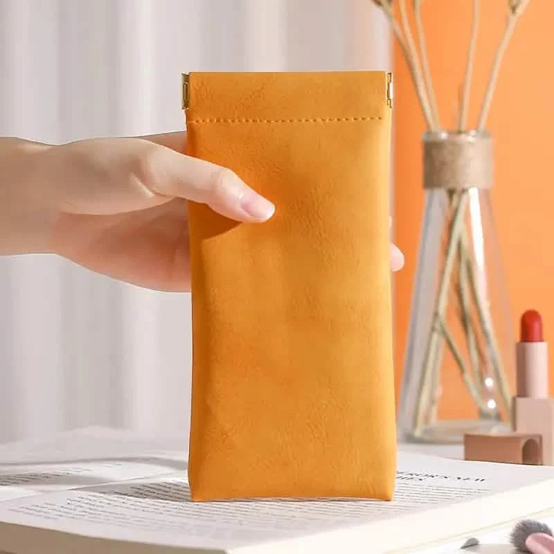 Lot de 4 : Étuis souples en cuir PU pour lunettes de lecture