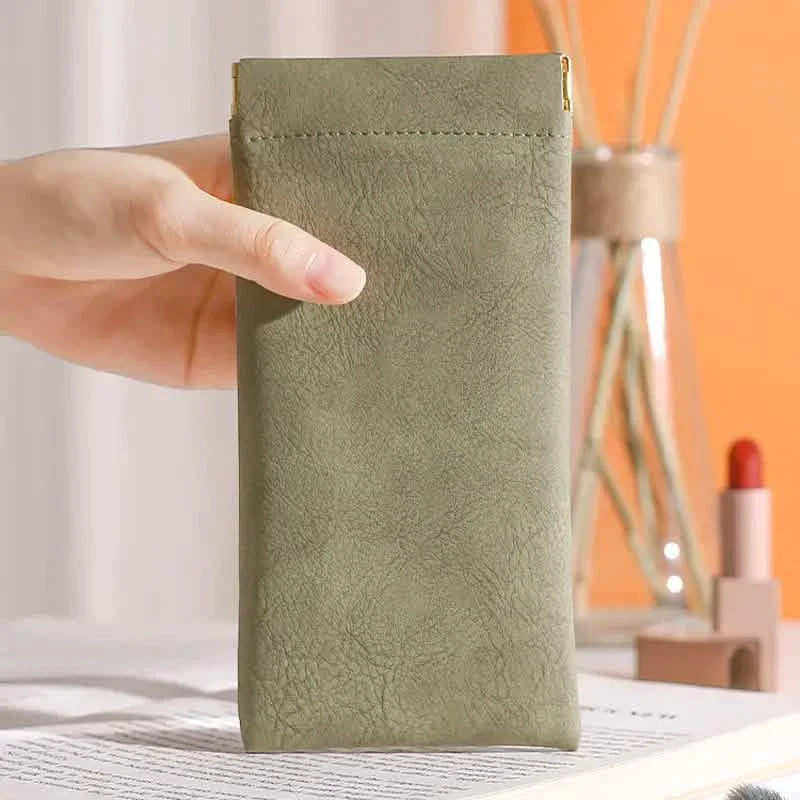 Lot de 4 : Étuis souples en cuir PU pour lunettes de lecture