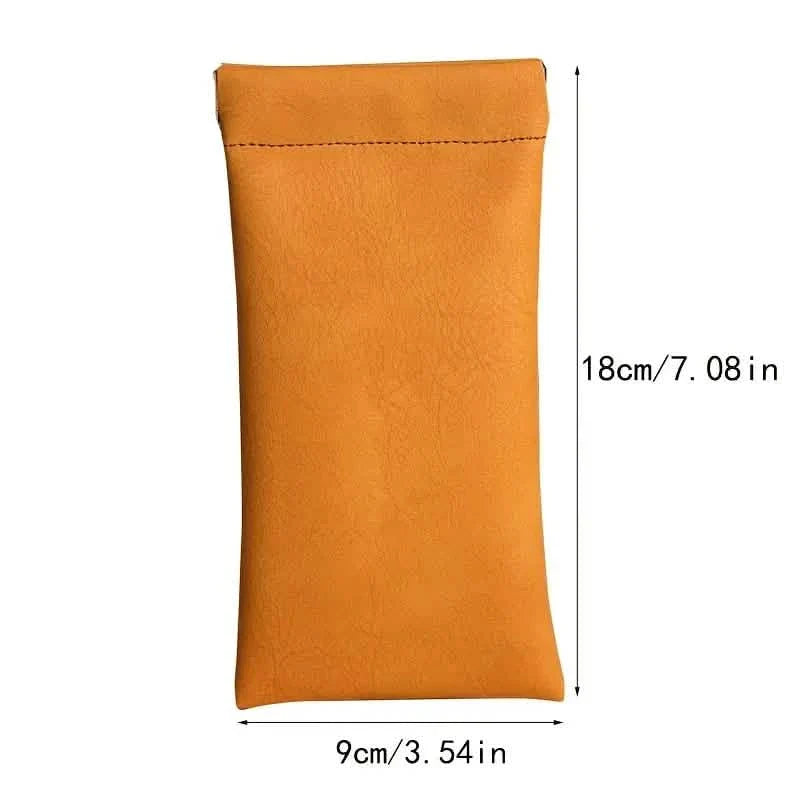 Lot de 4 : Étuis souples en cuir PU pour lunettes de lecture