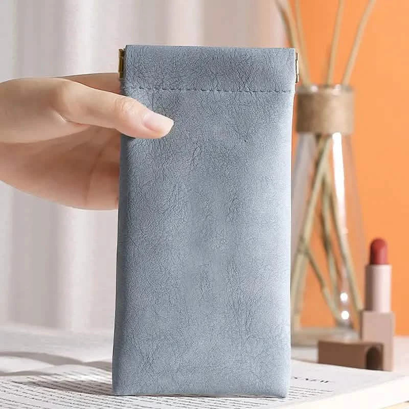 Lot de 4 : Étuis souples en cuir PU pour lunettes de lecture
