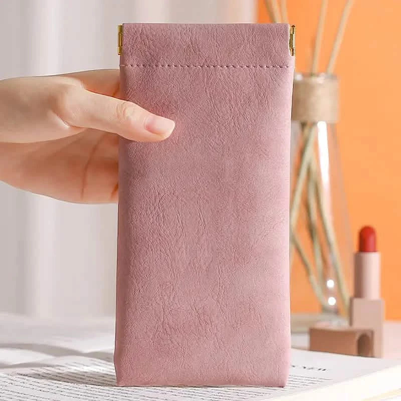 Lot de 4 : Étuis souples en cuir PU pour lunettes de lecture