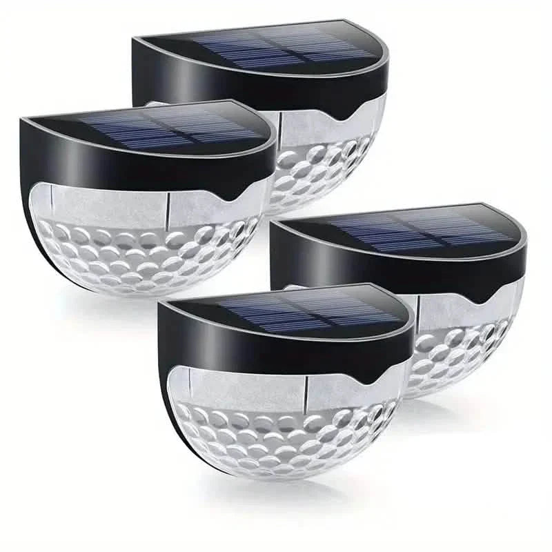 Lot de 4 : Lampes solaires pour clôture Lampes solaires pour terrasse