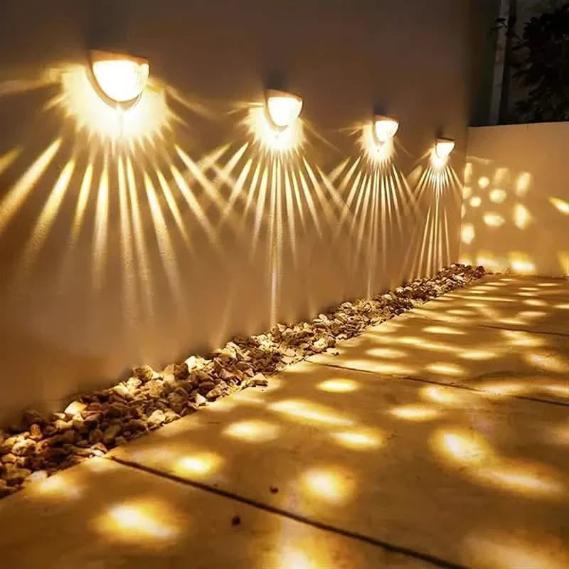 Lot de 4 : Lampes solaires pour clôture Lampes solaires pour terrasse