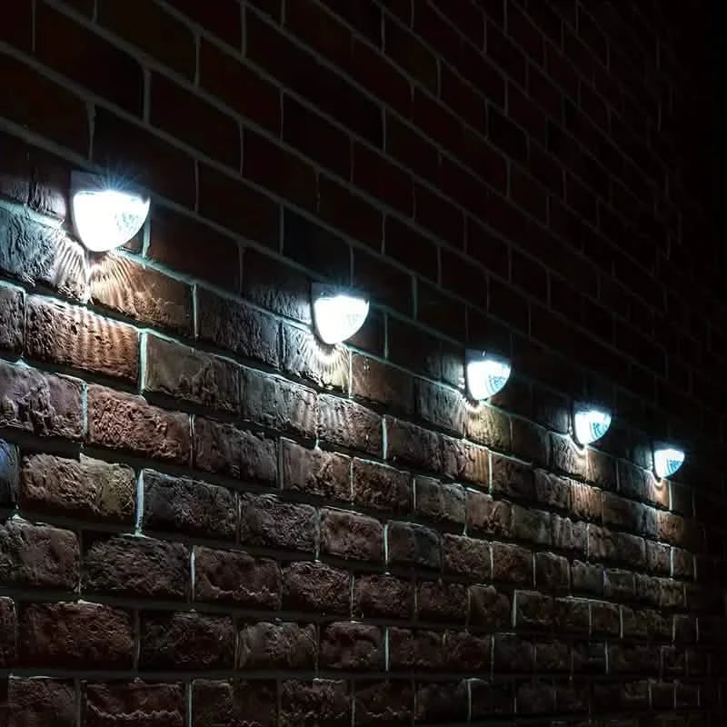 Lot de 4 : Lampes solaires pour clôture Lampes solaires pour terrasse