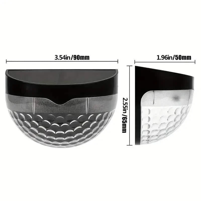 Lot de 4 : Lampes solaires pour clôture Lampes solaires pour terrasse