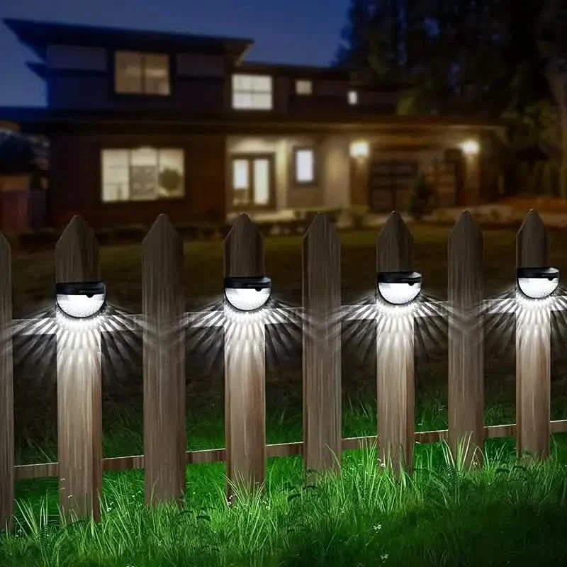 Lot de 4 : Lampes solaires pour clôture Lampes solaires pour terrasse