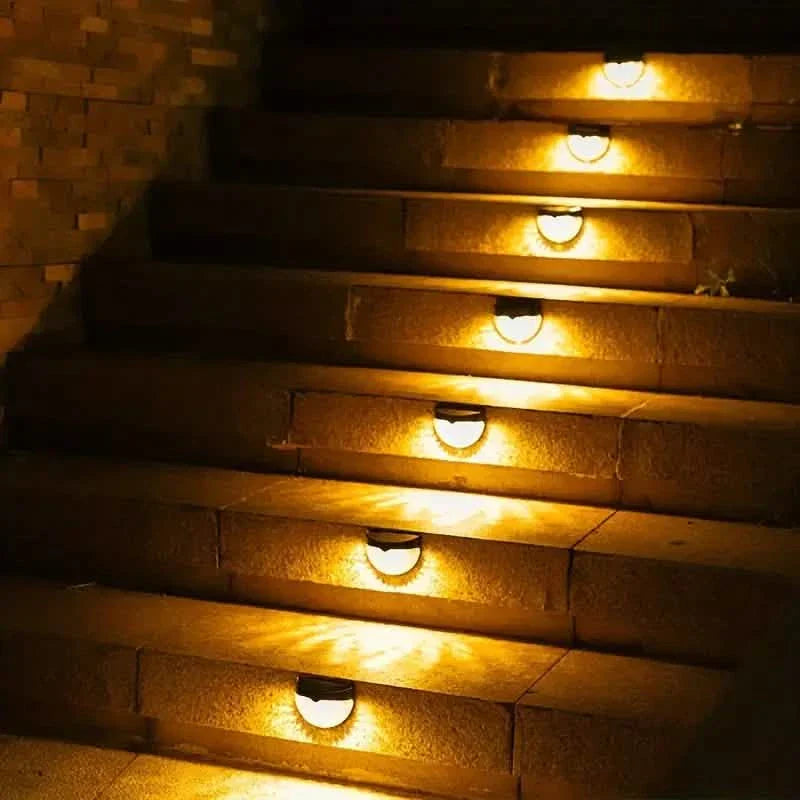 Lot de 4 : Lampes solaires pour clôture Lampes solaires pour terrasse
