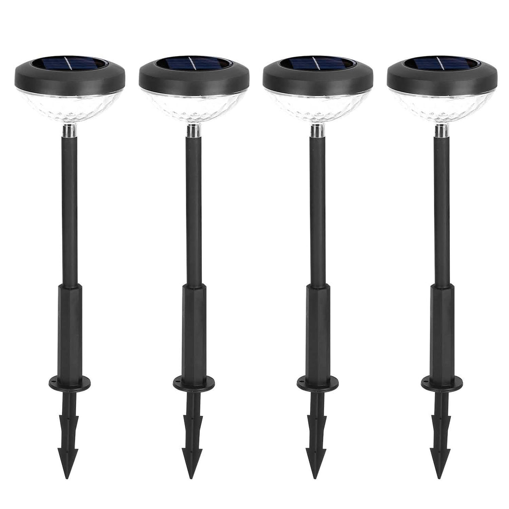 Lot de 4 : Lampe solaire de jardin à couleur changeante pour allée