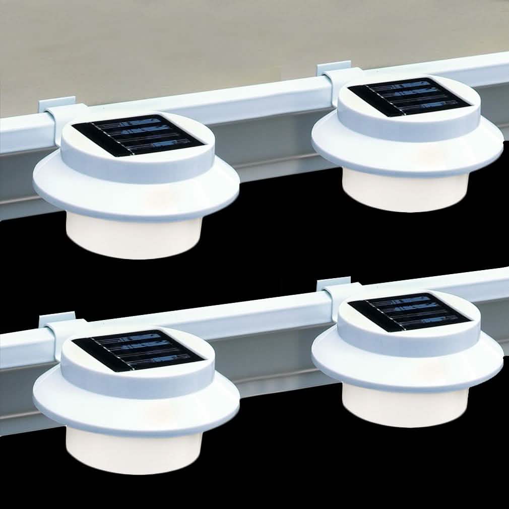 Lot de 4 lampes d'extérieur à DEL à énergie solaire
