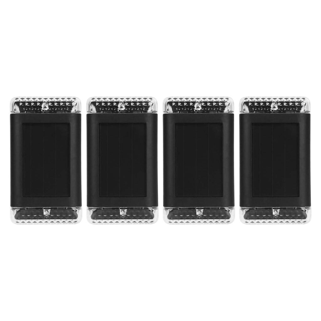 Lot de 4 : Applique Murale Solaire IP55 Rechargeable avec Capteur Optique