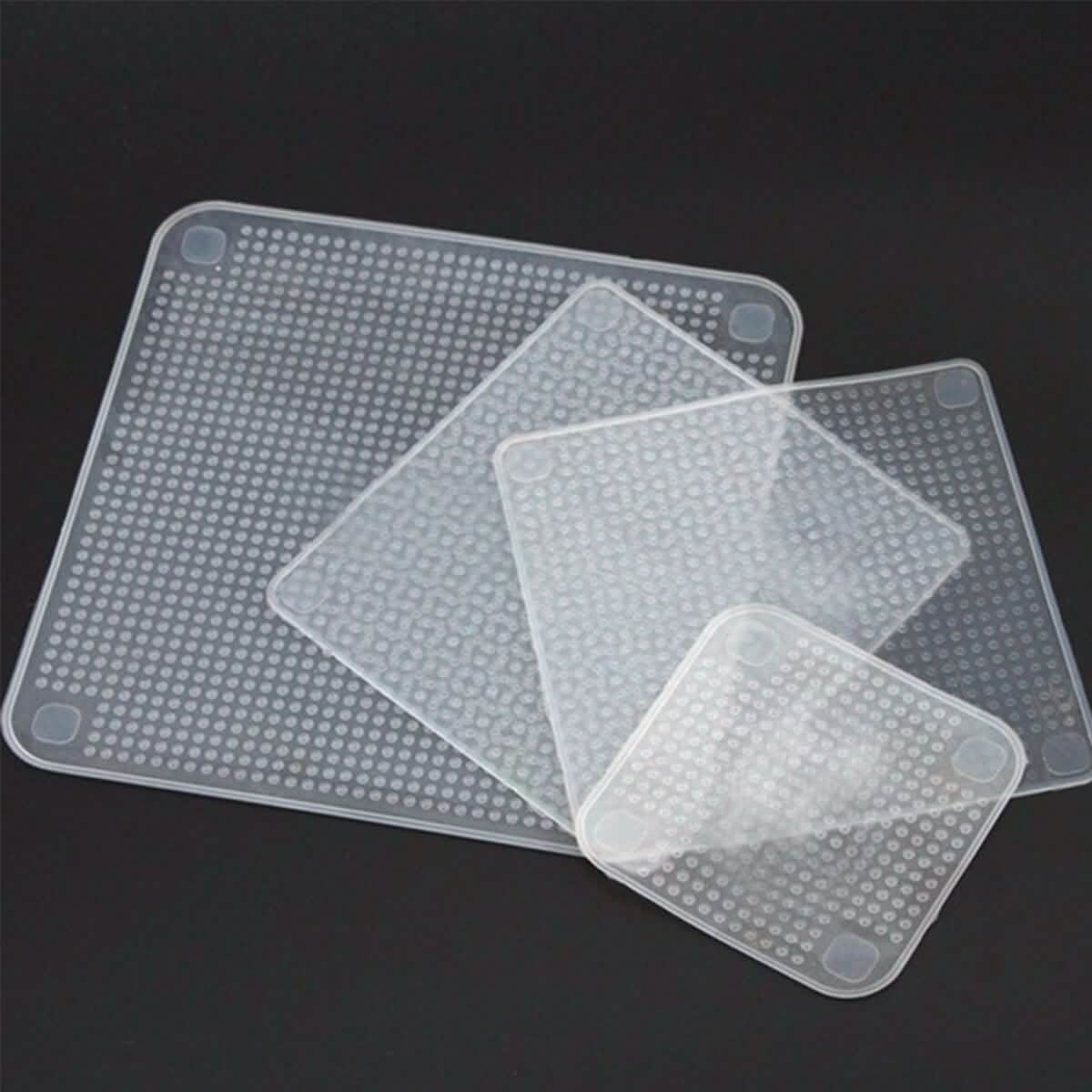 Lot de 4 : Films alimentaires extensibles et réutilisables Stretch and Fresh