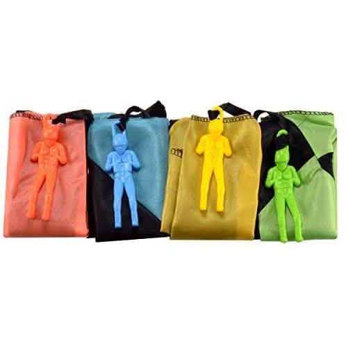 Lot de 4 : Parachute jouet anti-nœud