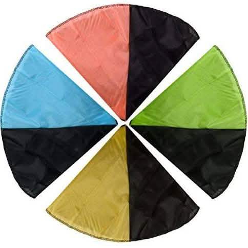 Lot de 4 : Parachute jouet anti-nœud