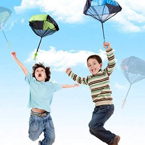 Lot de 4 : Parachute jouet anti-nœud