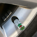 Paquet de 4 : Capuchons de valve de pneu avec moniteur de pression