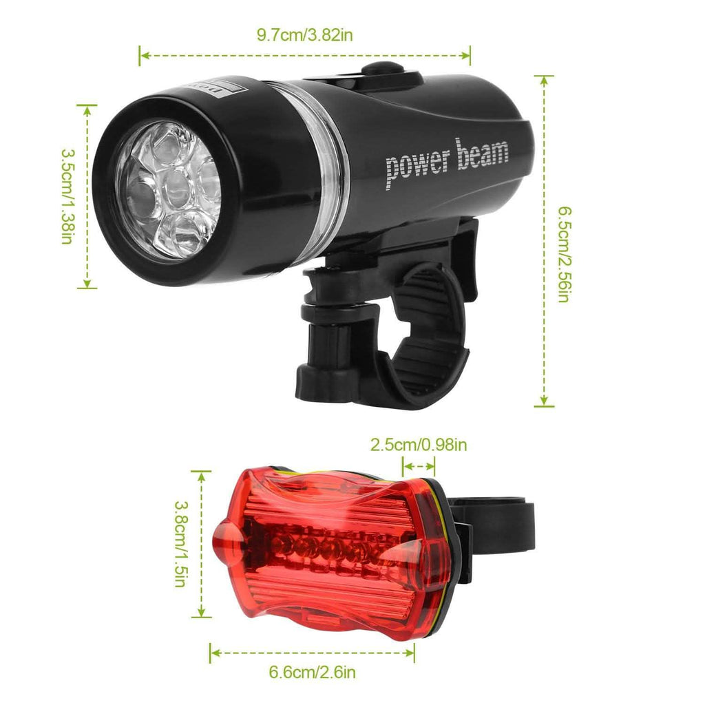 Lot de 4 : Ensemble d'éclairage avant et arrière universel pour vélo