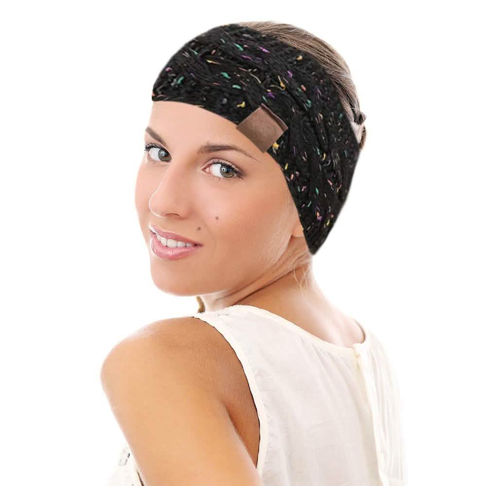 Lot de 4 : Bandeau et cache-oreilles d'hiver femme Confetti
