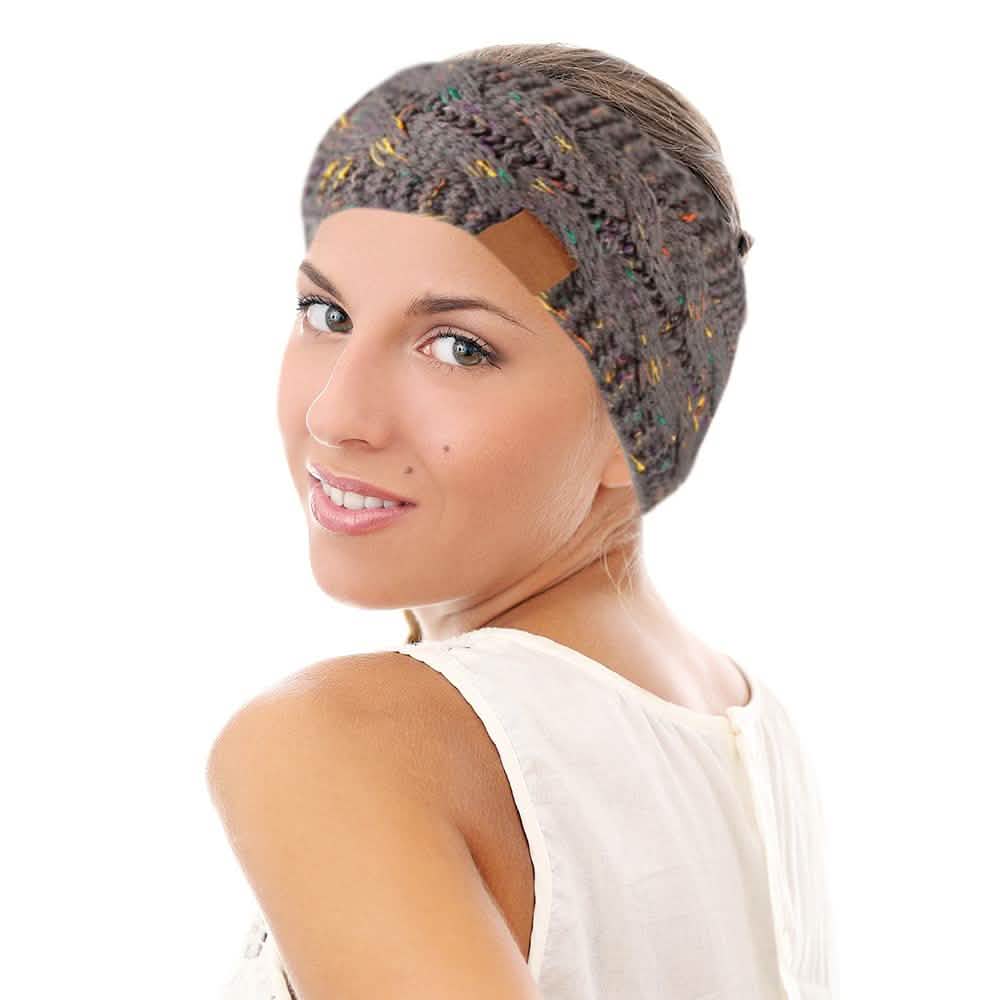 Lot de 4 : Bandeau et cache-oreilles d'hiver femme Confetti