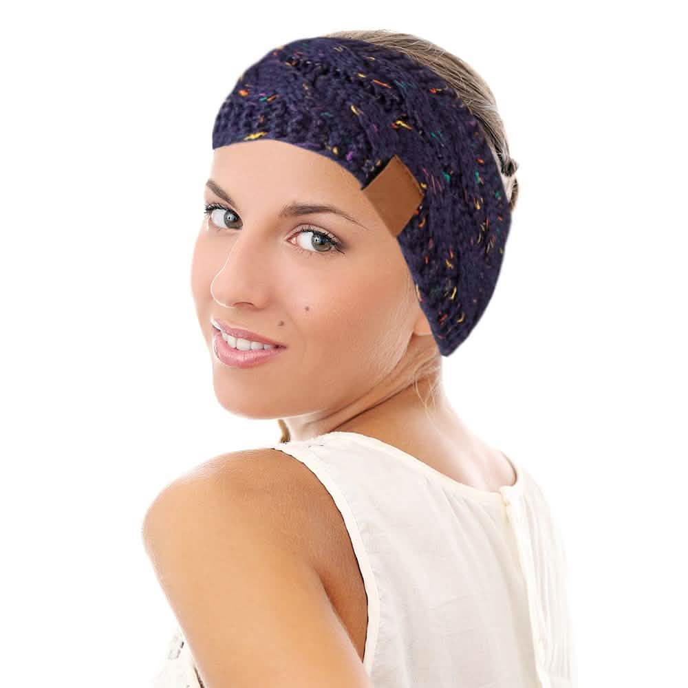 Lot de 4 : Bandeau et cache-oreilles d'hiver femme Confetti