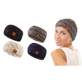 Lot de 4 : Bandeau et cache-oreilles d'hiver femme Confetti