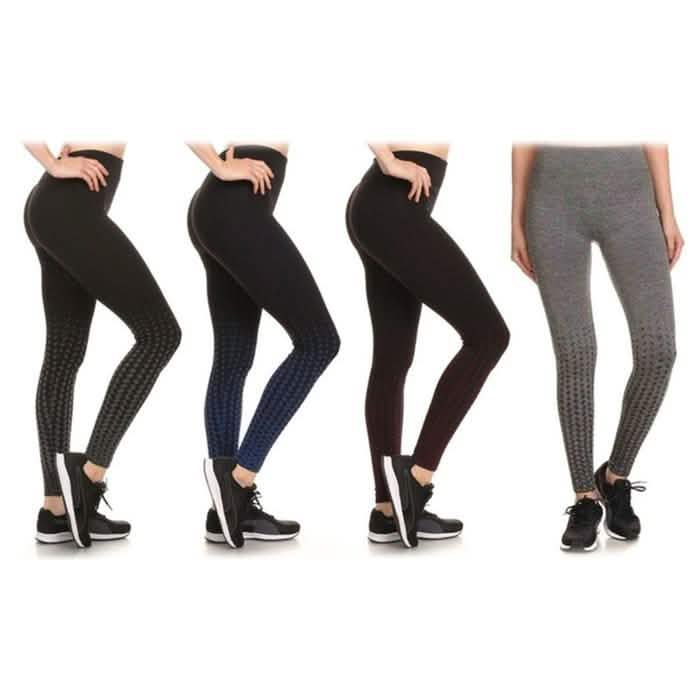 Lot de 4 : leggings de performance doublés polaire pour femme