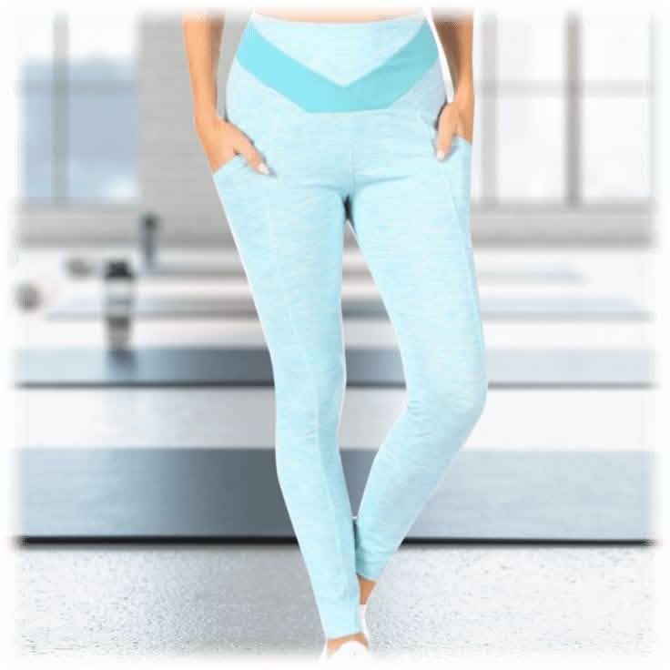 Lot de 4 : leggings de sport femme gainants avec poches