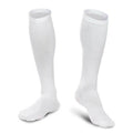 4 paires : Chaussettes de compression blanches L/XL pour la course, le sport, les voyages, compression graduée
