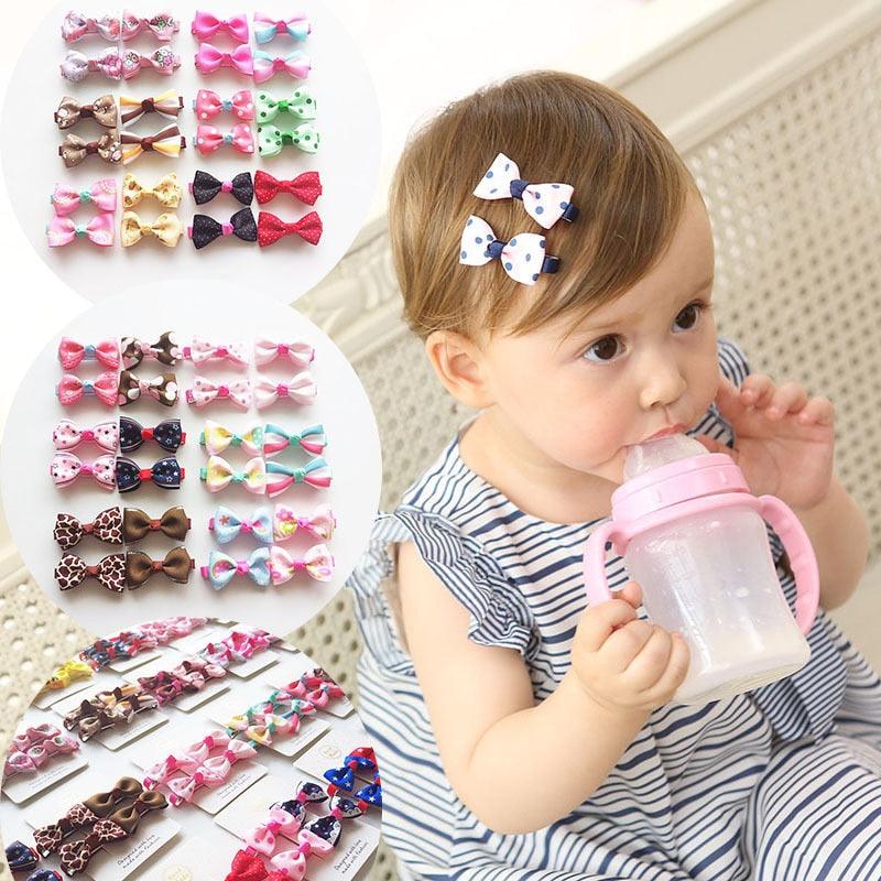 4 pinces à cheveux pour filles, jolies, classiques, polyvalentes, petites, avec nœud papillon, épingles à cheveux pour enfants, accessoires pour cheveux, coiffe de princesse, accessoires de mode pour fête