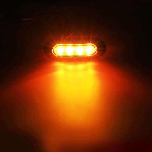 Lot de 4 : Feux de Gabarit Latéraux 4 LED 12V-24V