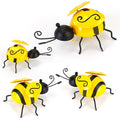 Lot de 4 : Décoration en forme d'abeille en 3D