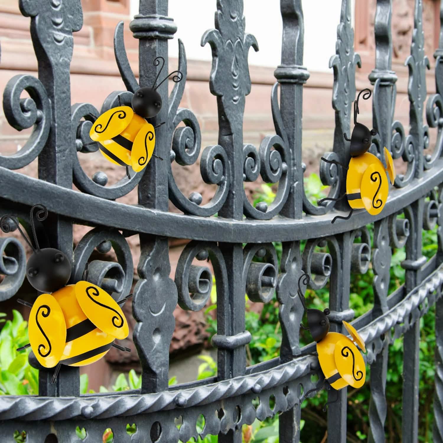 Lot de 4 : Décoration en forme d'abeille en 3D