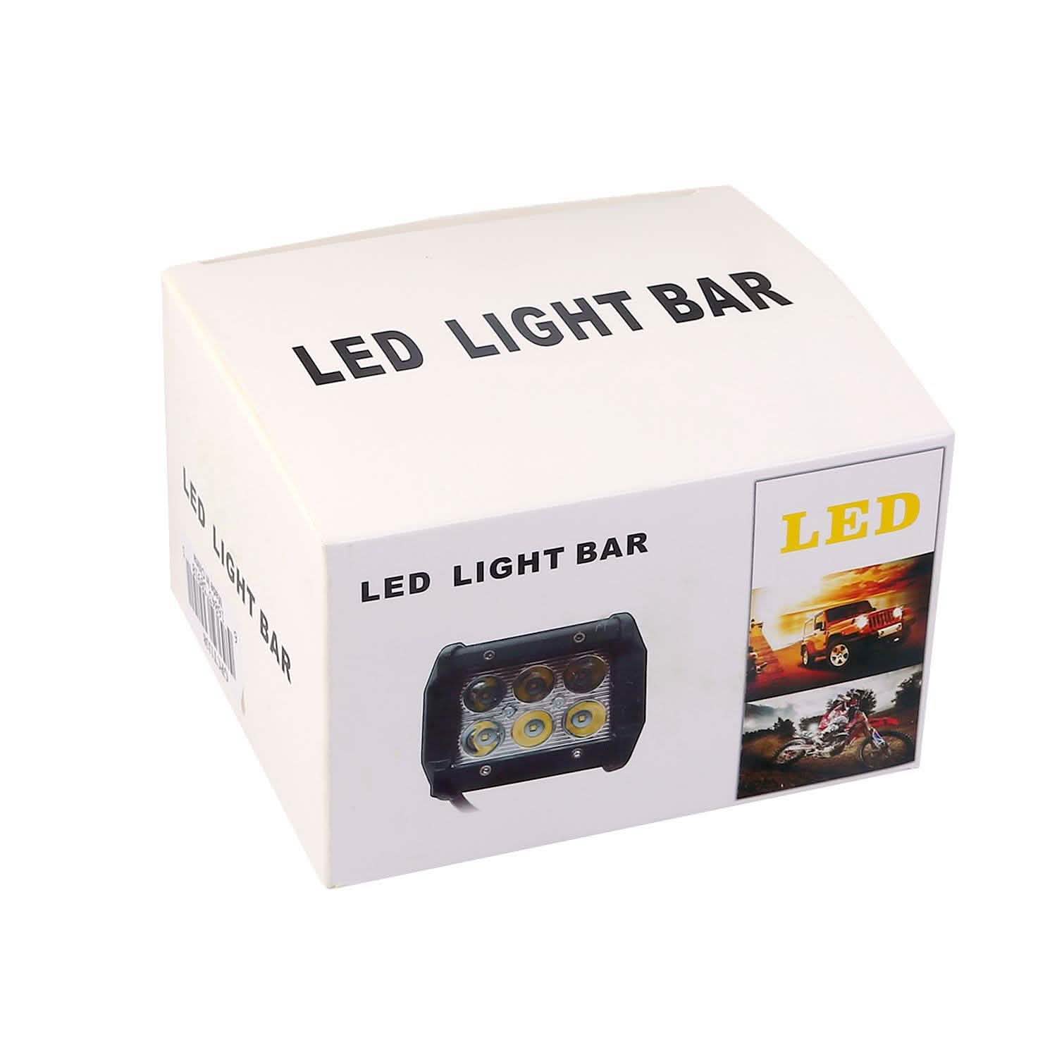Lot de 4 : Projecteur LED double rangée 4" 18W