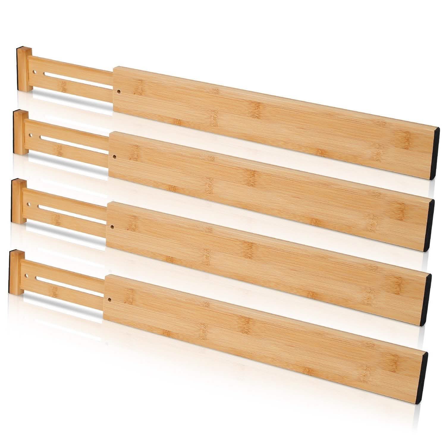 Lot de 4 : Séparateur de tiroir réglable