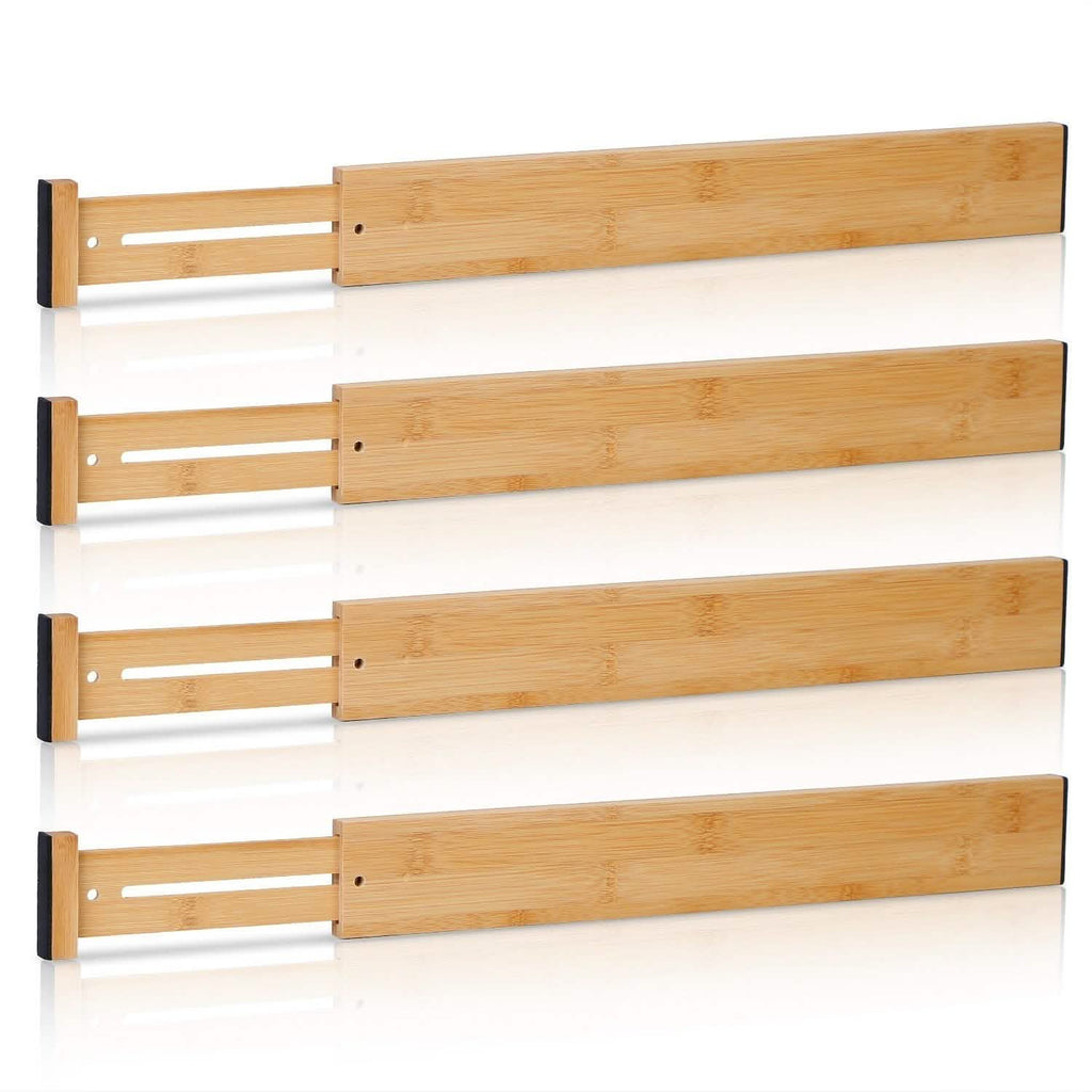 Lot de 4 : Séparateur de tiroir réglable