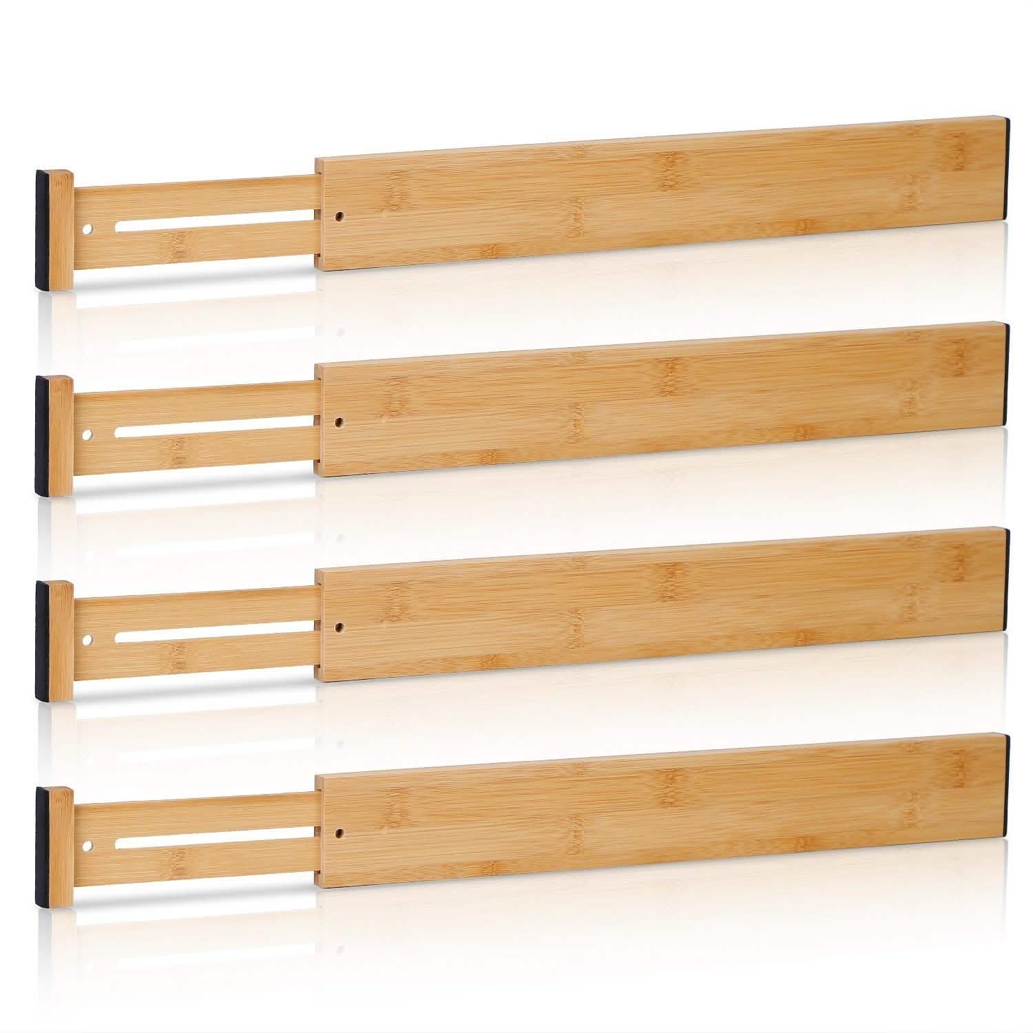 Lot de 4 : Séparateur de tiroir réglable