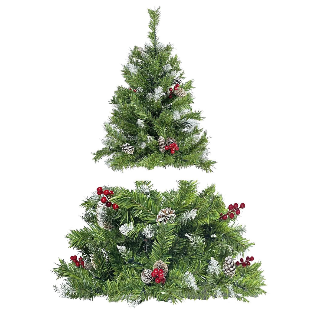 Lot de 4 : sapins de Noël artificiels